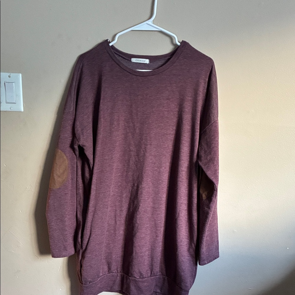 Cherish Women's Plum Crewneck Dress